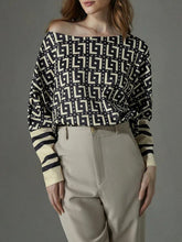 Camisetas holgadas con mangas murciélago, estampado, de un solo hombro y con abertura en la costura